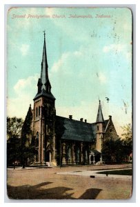 Second Presbyterian Church Indianapolis Indiana IN 1910 DB Postcard I19
