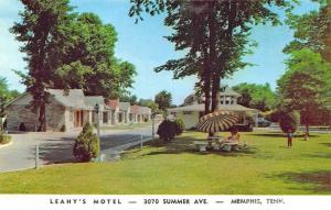 Memphis TN Leahy's Motel 3070 Summer Avenue Postcard