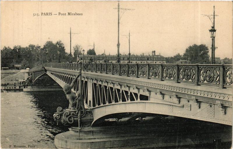 CPA Paris 15e Paris-Pont Mirabeau (311740)