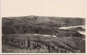 Dawson YT looking south from Dome Road Yukon River Cribbs Litho Postcard H38