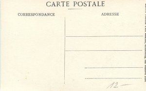 France navigation & sailing topic postcard Mulhouse canal Rhone au Rhin barge