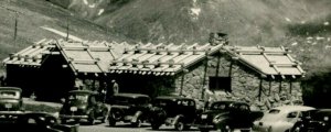 Trail Ridge Museum Trail Ridge Road Colo. RPPC Standard View Postcard Old Autos 