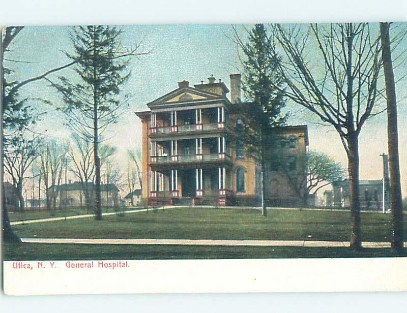 Pre-1907 HOSPITAL Utica New York NY A3070