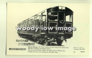 pp1838 - Mersey Railway 3rd Class Trailer Car no 105 - Pamlin postcard