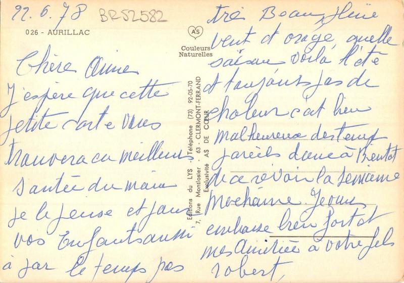 BR52582 Aurillac      France