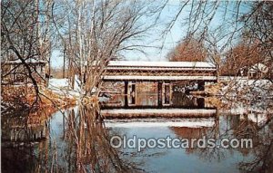 Trumbull County Covered Bridge Newton Falls, OH, USA Unused 