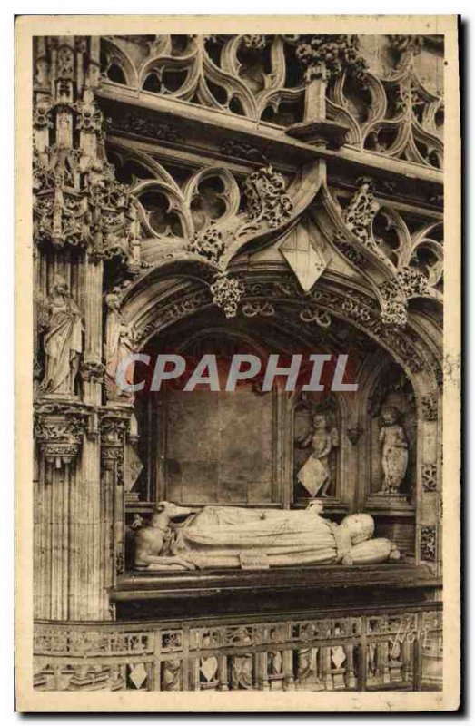 Old Postcard Bourg Brou Church Mausoleum of Margaret of Bourbon