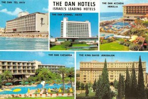 Israel DAN HOTELS Tel Aviv~Caesarea~Carmel Haifa~Jerusalem+ Advertising Postcard