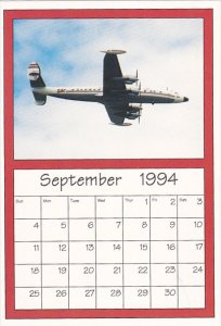 September 1994 Limited Editon Calendar Cardm AirShow '94 Boeing Super Co...