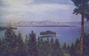 Flathead Lake Dream Lake Montana MT Unused Vintage Postcard E12