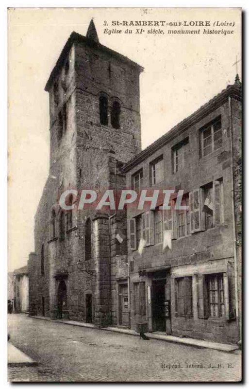 St Rambert sur Loire - L & # 39Eglise XI century - Old Postcard