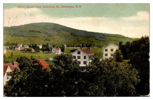 1911 Mount Agassiz from Bethlehem St., Town Scene, Bethlehem, NH Postcard