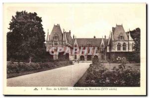 Around Liesse Old Postcard Chateau de Marchais (16th)