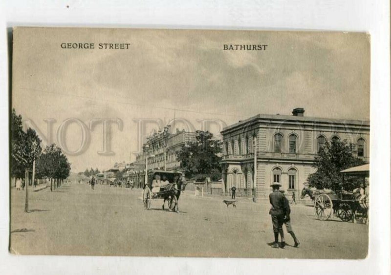 3147459 AUSTRALIA BATHURST George street Vintage postcard