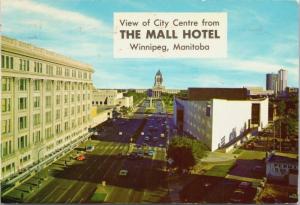 City Centre from Mall Hotel Winnipeg MB Manitoba c1981Vintage Postcard D34