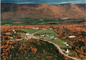 Cape North Cabot Trail Cape Breton NS Nova Scotia Aerial Vintage Postcard D34