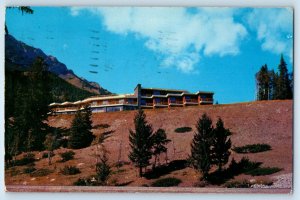 Banff Alberta Canada Postcard Timberline Hotel View 1958 Vintage Posted