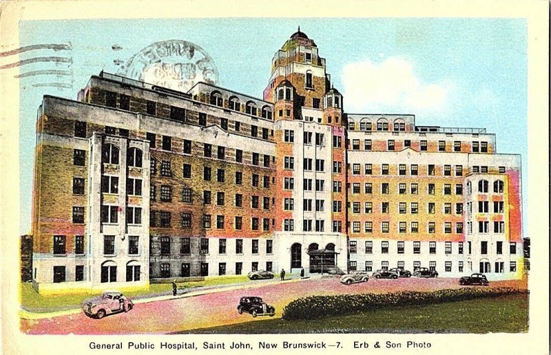 General Public Hospital Saint John N.B Canada Postcard Standard View Card  