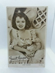 Vintage Postcard Janet Gaynor Actress Fox Films 1936 Posted