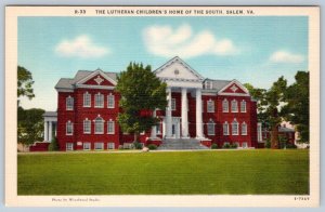 1940's ORPHANAGE LUTHERAN CHILDREN'S HOME OF THE SOUTH SALEM VIRGINIA POSTCARD