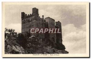 Old Postcard Castello d & # 39Ussel Valle d & # 39Aosta