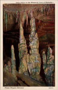 Onyx Pillars in the Mammoth Cave of Kentucky Postcard PC265