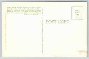 Cairo Illinois~Ohio River Bridge Looking East From Below~Vintage Postcard