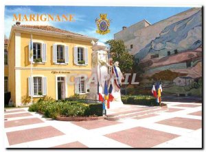 Postcard Modern Marignane (B Rhone) The War Memorial Tourist Office and Fresc...