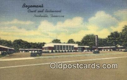 Bogemans, Nashville, Tennessee, TN USA Hotel Motel Unused 