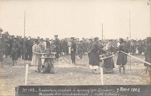 Execution Capitale Arrival of Convicts arrivvee des condamnc's March 1905 Dea...