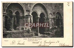 Postcard Ancient Ruins Ghent Saint Bavo Crypt of the Virgin