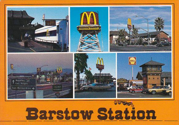 Barstow Station MacDonalds Restaurant Shell Gas Station Barstow California