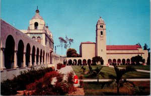 Vtg Fullerton Union High School and Junior College California CA Postcard