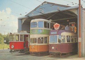 Leeds 602 Bus At Crich Depot 1953 Queen Jubilee Advertising Postcard