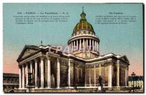 Paris Old Postcard Pantheon