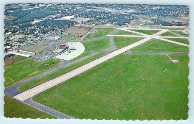 WARWICK, Rhode Island RI ~ Aerial View THEODORE FRANCIS GREEN AIRPORT  Postcard