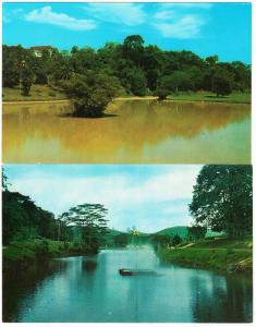 Malaysia Kuala Lumpur Lake Garden Lot of 2 1960s ASMK Postcards