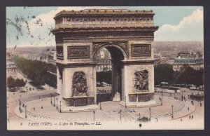 FRANCE, Postcard, Paris, The Arc de Triomphe