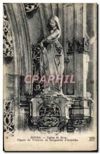 Postcard Old Brou Church Bourg Figure tomb of Marguerite d & # 39Autriche