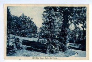 497048 Croatia Opatija Abbazia Regina Margherita Park Vintage postcard