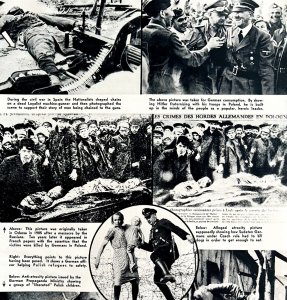 German WW2 Propaganda Photo Print 1939 Page Article Evidence Of Tampering DWKK10