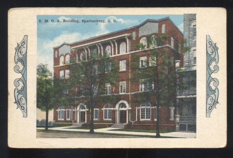 SPARTANBURG SOUTH CAROLINA YMCA BUILDING ANTIQUE VINTAGE POSTCARD S.C.