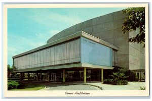 c1960's Ovens Auditorium Exterior Charlotte North Carolina NC Unposted Postcard