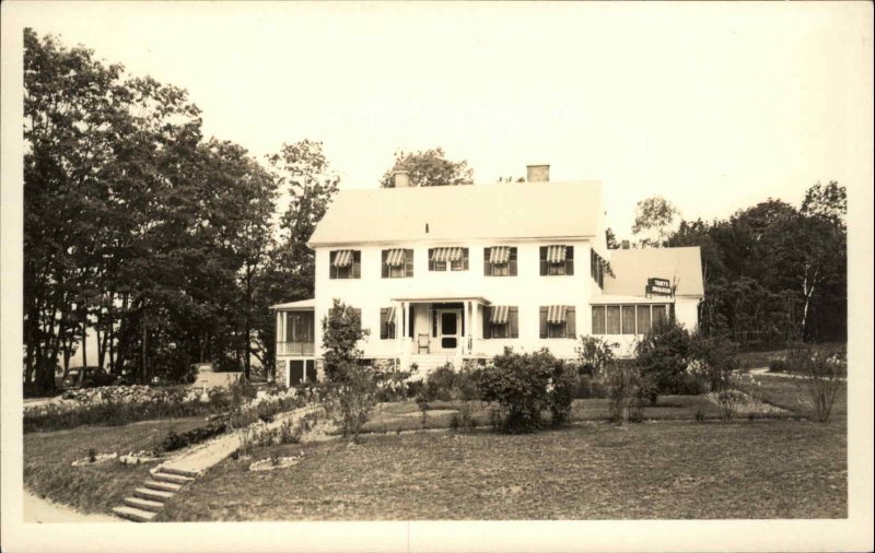 Newfound Lake NH Tobey's Restaurant Real Photo Postcard