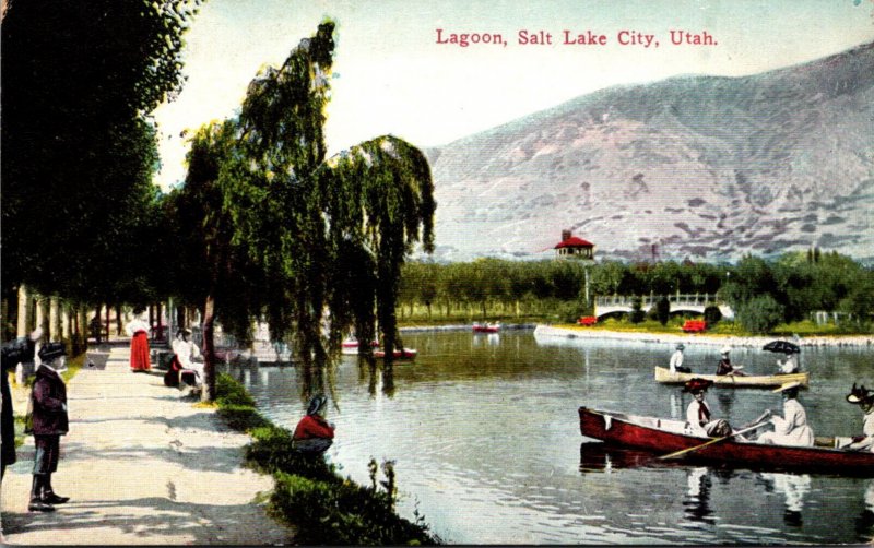 Utah Salt Lake City Canoeing On The Lagoon
