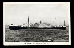 ca0470 - New Zealand Shipping Cargo Ship - Haparangi - postcard