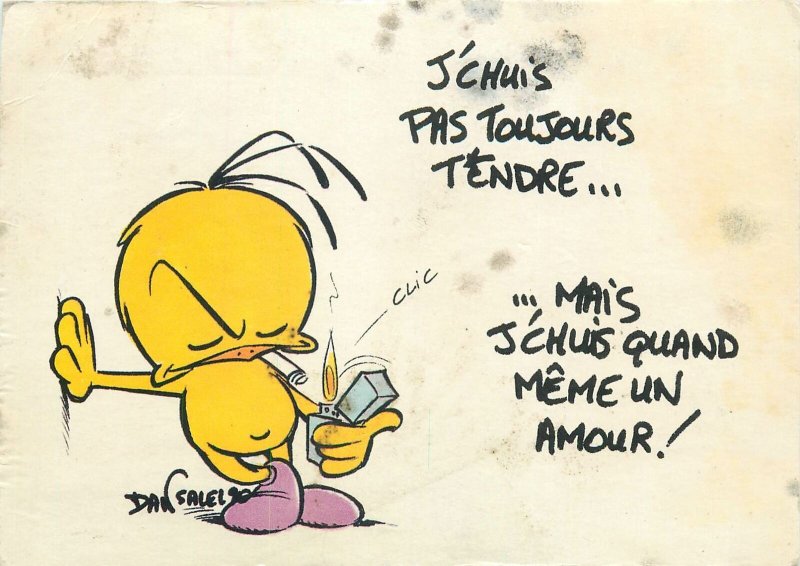 Comic funny illustration Postcard duck animated cartoon Le Piaf Daniel Salel | Topics - Cartoons & Comics - Comics, Postcard / HipPostcard Comic funny illustration Postcard duck animated cartoon Le Piaf Daniel Salel | Topics - Cartoons & Comics - Comics, Postcard / HipPostcard