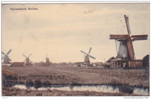 Dutch Windmills, Hollandsche Molens, PU-1914