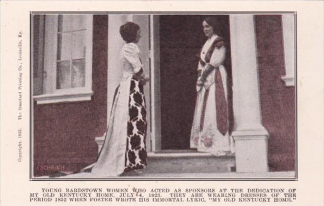 Women At Dedication Of My Old Kentucky Home