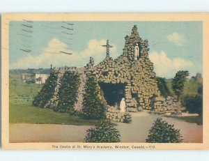 W-Border ST. MARY'S ACADEMY GROTTO Windsor Ontario ON A9568